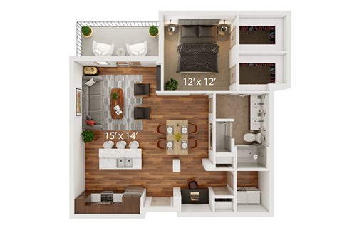 The Porter Brewers Hill F Floor Plan